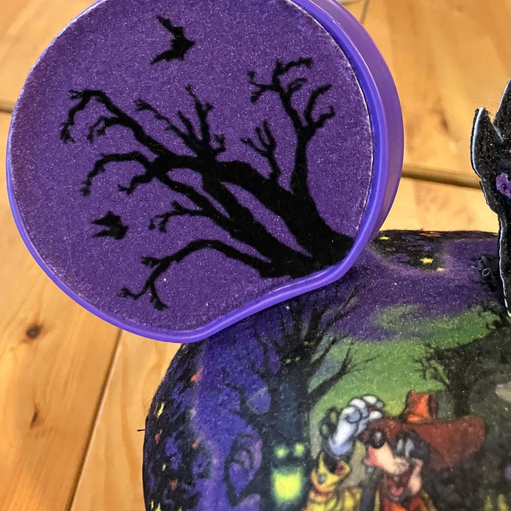 Disney Black and Purple Halloween Mickey Ears Headband - Picture 4 of 8